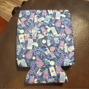 Peter Millar Blue and Purple Patterned Can Cooler
